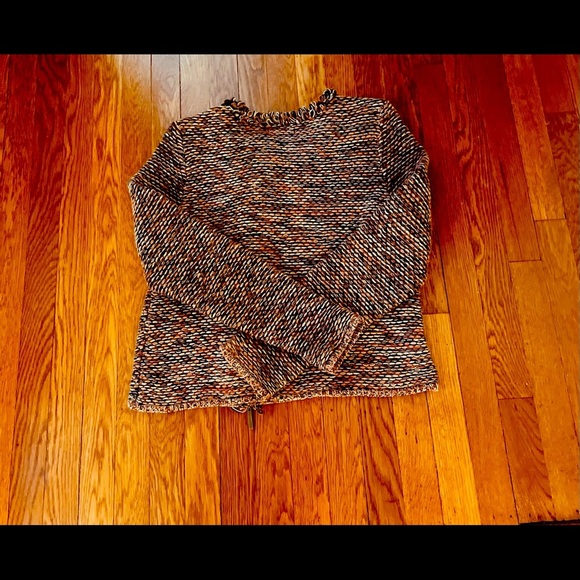 Paper White NWT zip closure cardigan sweater size large. - Picture 8 of 9